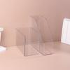 Transparent Acrylic Bookends Stand Bookshelf Desktop Decorative Storage Rack Bookend Book Holder School Stationery