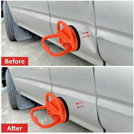 2st Mini bucklor bil buckla reparationsverktyg Universal avdragare Sugkopp Karosspanel för bucklor Inspektion Glas Metall Plast