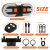 2Pcs Bike Tail Light with Turn Signal Waterproof Split Bicycle Rear Lights with 5 Modes Safety Warning Bike Lamp for Cycling