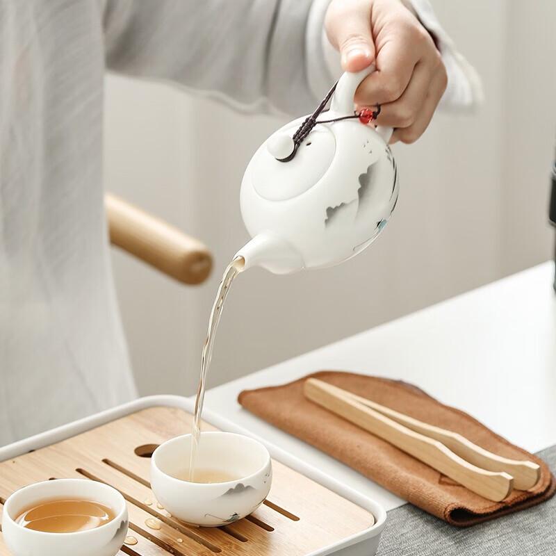 Portable Ceramic Kung Fu Travel Tea Set