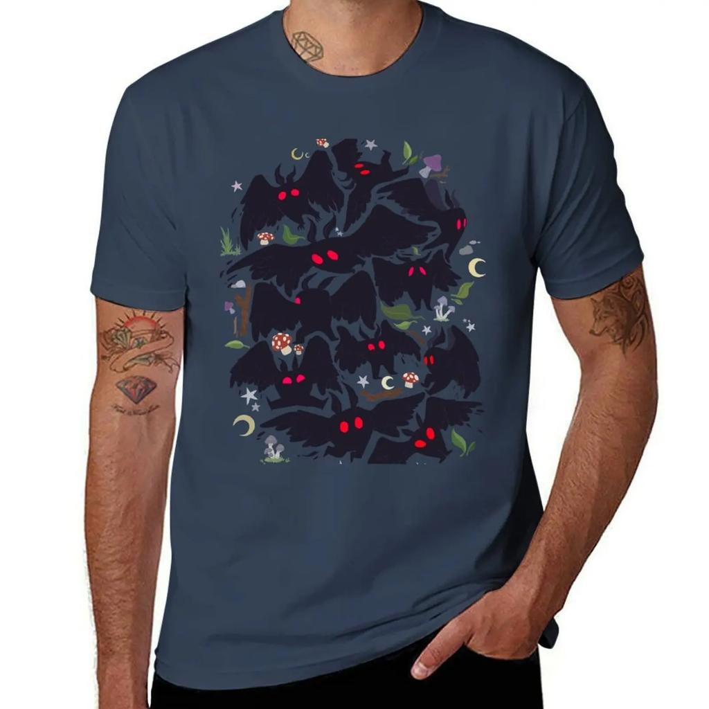 Mothman Sweater T-Shirt man t shirt heavy cotton t shirts for man cotton funny T-Shirt