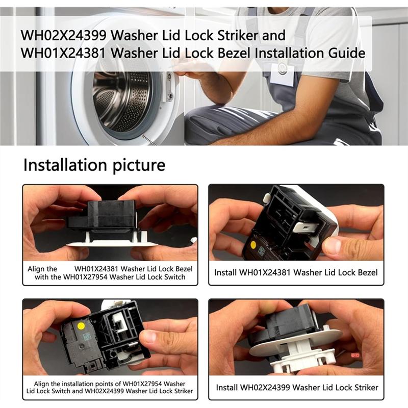 For GE Laundry Lid Switch WH01X27954 Switch Washing Machine Replacement Parts 290D1580P004 Washing Machine Switch чёрный