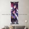 Game Genshin Impact Poster Sexy Anime Mona Home Decor Scroll Picture Sucrose Wall Art Decorative Hanging Painting Interior Mural