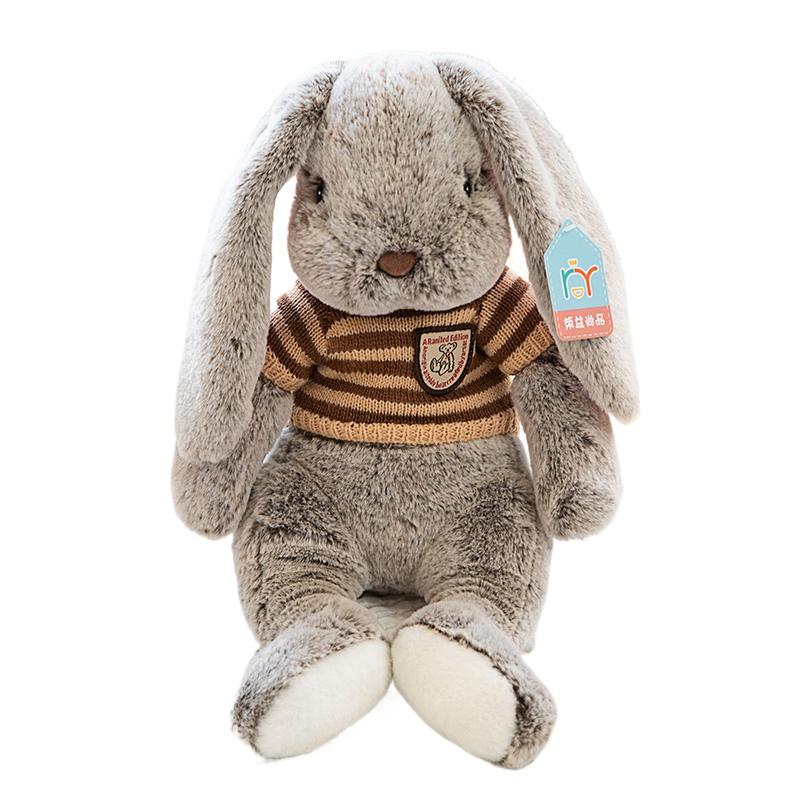 Kawaii Long Ear Rabbit Soft Plush Toys Sleeping Cute Bunny Cartoon Stuffed Animal Dolls Girls Baby Appease Pillow Birthday Gift