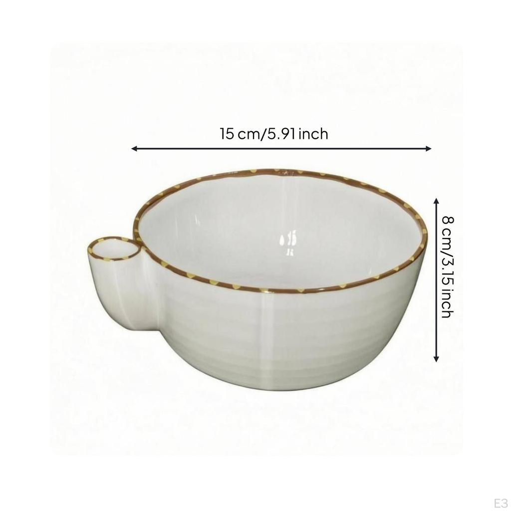 Drain Bowl Slotted Spout Layered Texture Dark Green