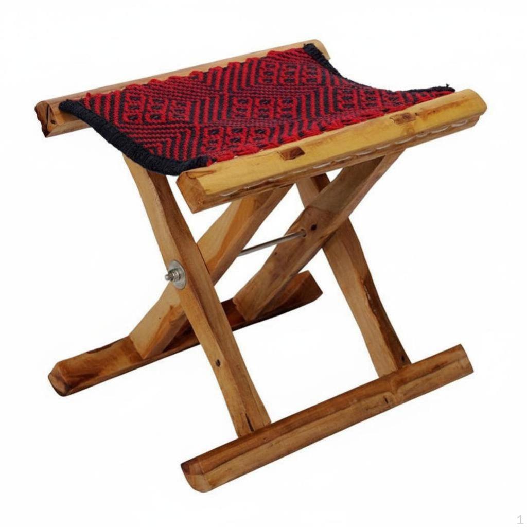 CrossLegged Camp Seat Foldable Folding Stool Lightweight Portable Furniture for Fishermen, Outdoor