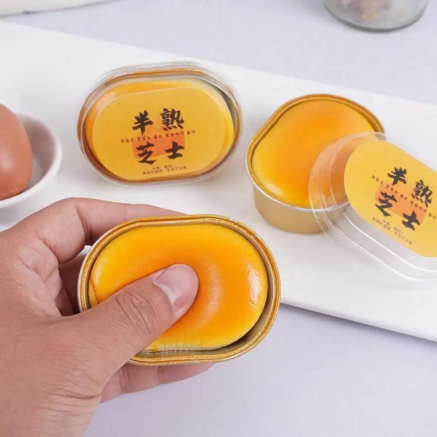 Popular Cheese Cake Shaped Slow Rebound Squishy, Soft Squeeze To Release Stress, Funny Prank Prop And Delicate Birthday Present