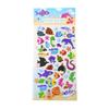 4 Sheets/Set Marine Life Cartoon Fish Stickers Baby Kids Cute 3D Bubble Puffy Sticker Scrapbook for Boy Girl Bedroom Decoration