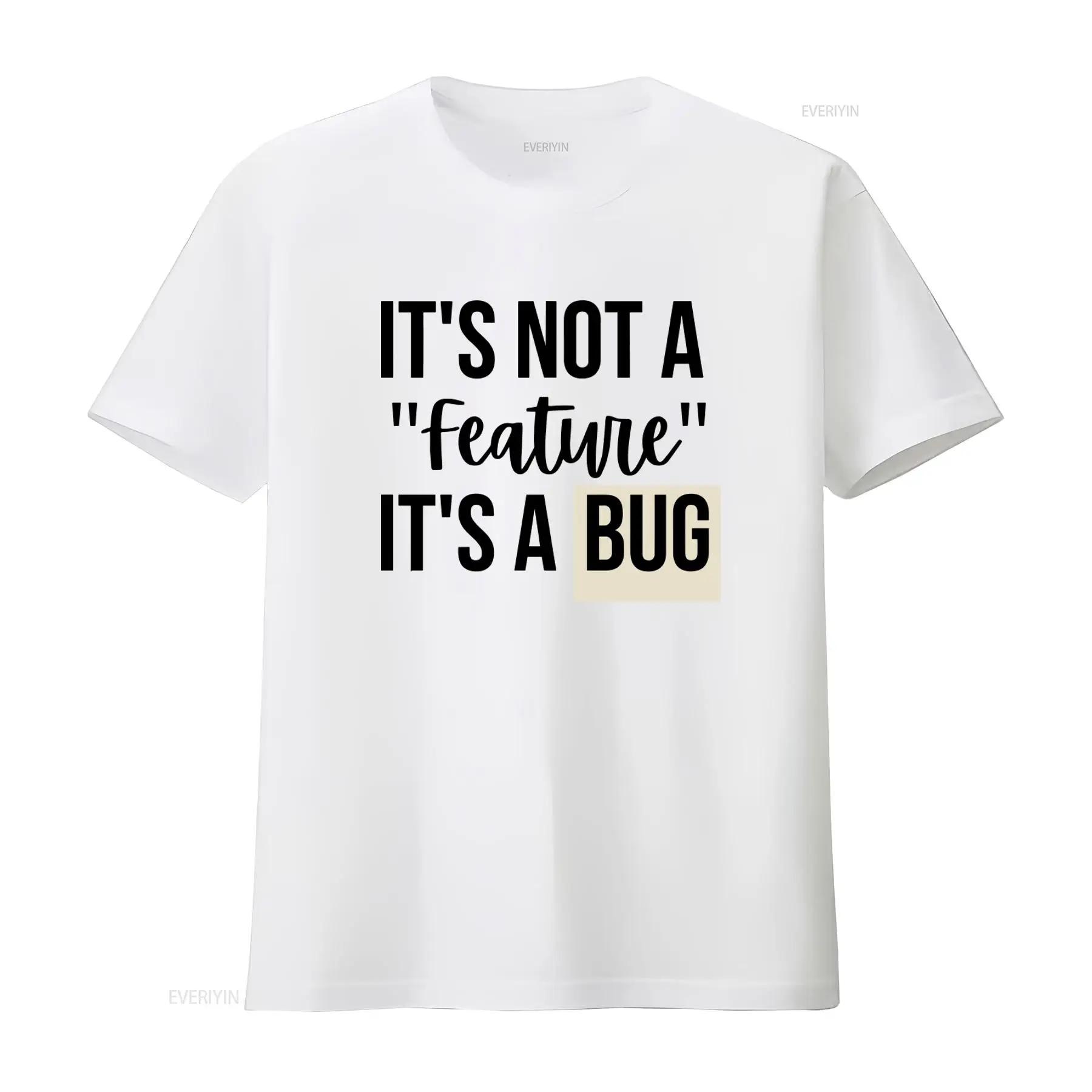 Funny QA T Shirt for SDET Quality Assurance Engineer Tester Project Manager It s Not A Feature Bug Design vintage Washed S