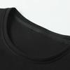 O-Neck 3/4 Sleeve Men Tops Letter Print Elastic Sweat Absorbing Breathable Hip Hop Style Fake Two Pieces T-shirt Streetwear