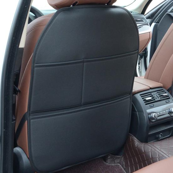 1/2 Stück Auto-Rücksitzschutz aus Kunstleder, wasserdicht, Trittschutzmatte für den Vordersitz mit Aufbewahrungsorganizer und großen Taschen, Autozubehör