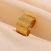 Minimalist Irregular Stainless Steel Open Ring: European & American Style Stackable Index Finger Accessory for Women