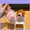 Cute Plaid Pajamas Nien Lion Cartoon Plush Toy Pendant For Bag Accessories And Gifts