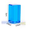 50 Pieces Acrylic Blocks with Tray Glossy Light-Play for Children