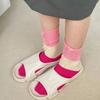 Women Men Ripped Destroyed Crew Socks Harajuku Personality Hollow-Out Holes Tassel Colorblock Cotton Calf High Socks