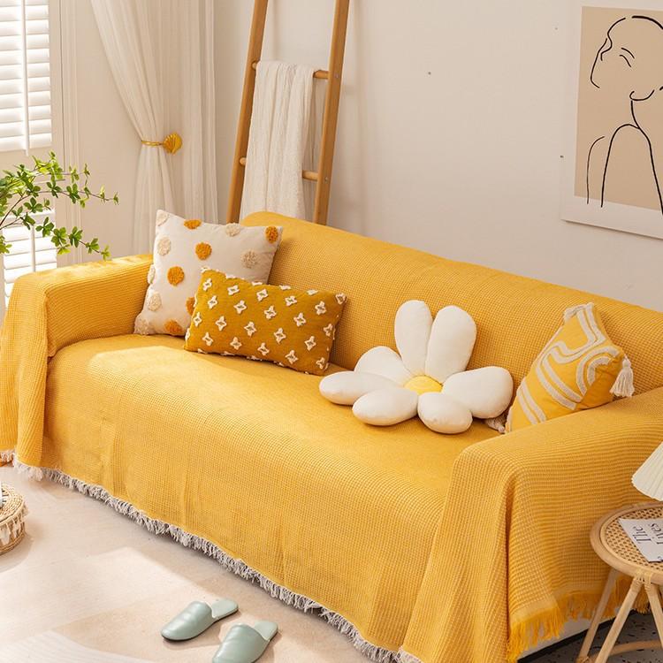 Knitted Universal Sofa Towel Nordic Ins Wind Cover Cloth Full Cover Sofa Cushion Cover Cover Blanket Single Three People All Seasons