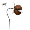 Durable Outdoor Garden Art Metal Carnivorous Plant Stake, Large Venus Flytrap Sculpture, Flower Bed Decor Decorative Yard for Beds, Patios,