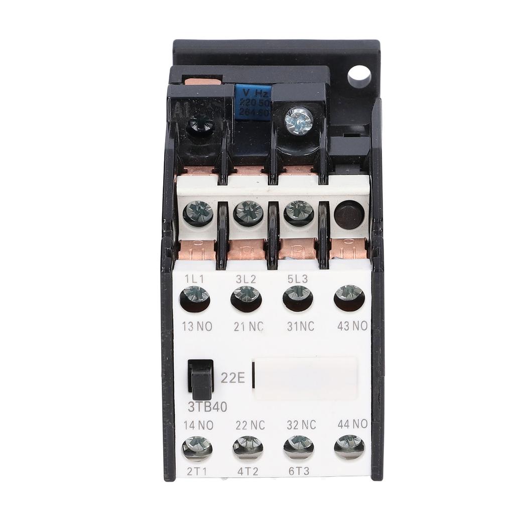 AC Contactor 2NC+2NO DIN Rail for Residential Turn On Off Power Supply 9A 3TB40 50Hz