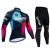 Maglia da ciclismo Tour De Italy D'ITALIA Set Tuta da ciclismo premium anti-UV a maniche lunghe da discesa Autunno Quick-Dry Pro Uniforme da corsa