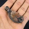 Sunstone 999 Copper Wire Wrapped Pendant, Handmade Gemstone Pendant Jewelry, Gifts For Wife Brand New Pendant