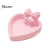 3D Printed Bow Storage Tray Jewelry Tray, Cute Heart-Shaped Organizer, Stable Decorative Desktop Organizer Unique Art Collection Gift for Rings