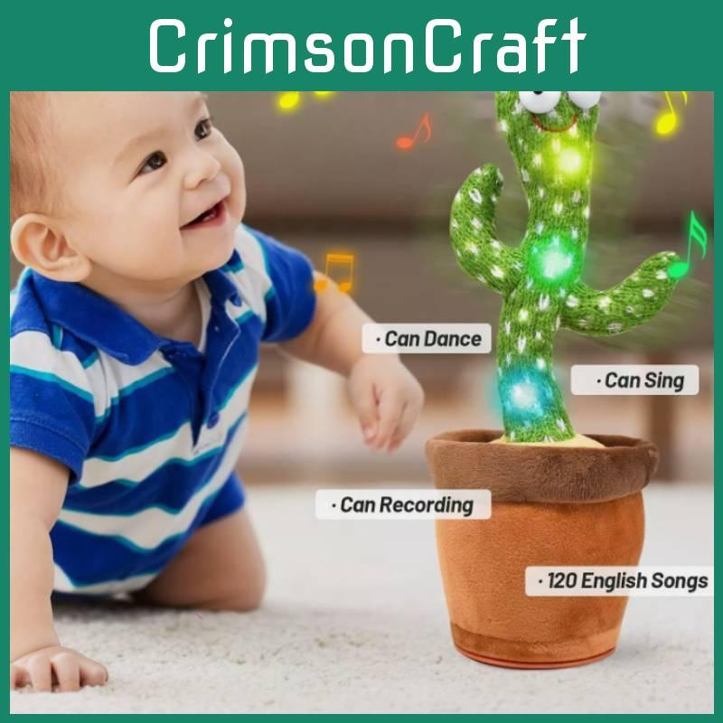Fun Dancing Cactus Plush Toy With Singing And Talking Features Perfect Birthday Gift