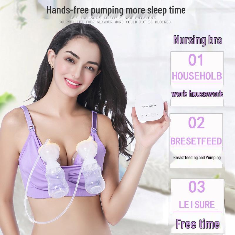 Nahtloser kabelloser Still- und Abpump-BH für freihändiges Tragen