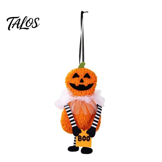 Themed Gift Box Decorations Halloween Ghost Pumpkin Hanging Ornament, Car Rearview Mirror Pendant, Cute Pendants School Bag Keychain Charm,