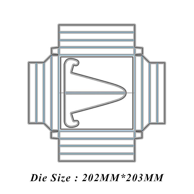 

3D Прямоугольная фоторамка Металлические штампы для резки для скрапбукинга Альбом Бумажные открытки Ремесла Тиснение Высечки Ручная работа Ремесла