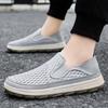 Original Men's Mesh Platform Casual Shoes Flat Low Top Slip on Loafers Simple Fashion Casual Shoes for Men Zapatos Casuales 2025
