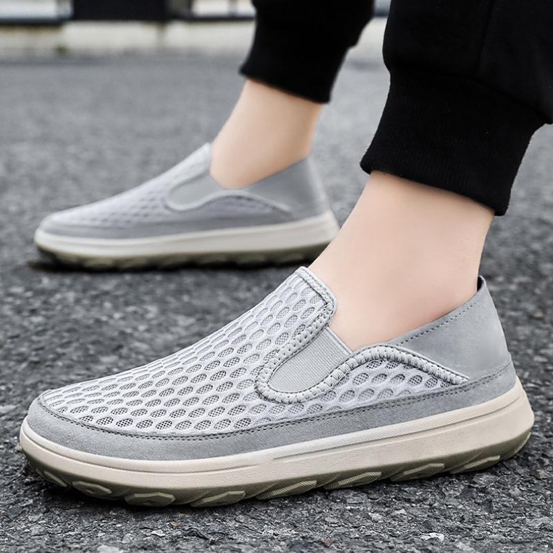 Original Men's Mesh Platform Casual Shoes Flat Low Top Slip on Loafers Simple Fashion Casual Shoes for Men Zapatos Casuales 2025