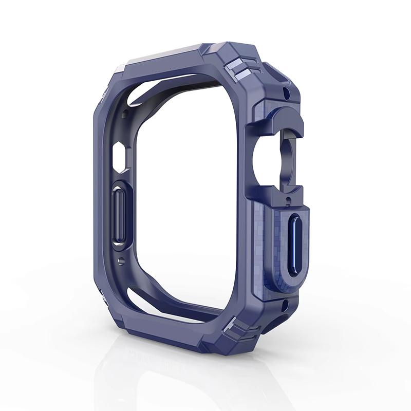 2 In 1 TPU Case for Apple Watch 41mm 45mm 40mm 44mm 49mm Hollow Shockproof Bumper Protector Cover for iWatch Ultra 9 8 7 6 5 SE