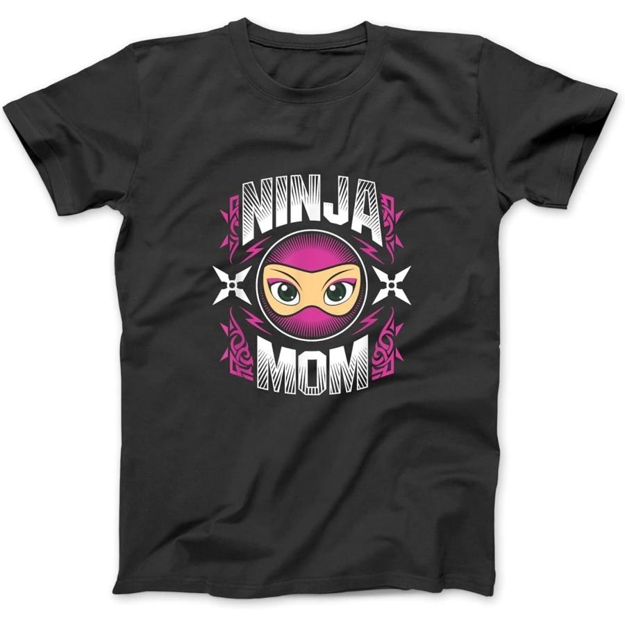 Ninja Mommy Ninjas Mom Mother's Day Martial Arts Warrior T-Shirt, Sweatshirt, Hoodie for Men Women Kids Made in Canada Black