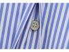2025 Spring Women's European & American Striped Poplin Long Sleeve Lapel Shirt