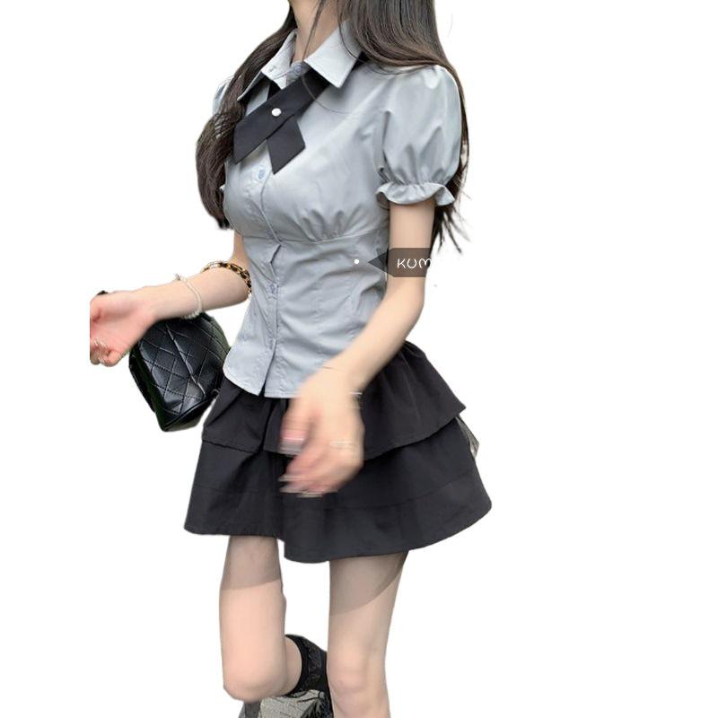 Petite Academy Style 3-Piece Set: Short Skirt, Midi Skirt, Summer Dress, JK Uniform Shirt