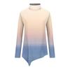 Women's Casual Everyday Tops Long Sleeve Turtleneck Fashion Print Shirt Tops T Shirt Pullover