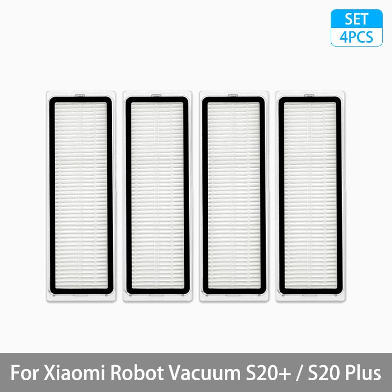 For Xiaomi Robot Vacuum S20+ / S20 Plus / B108GL Parts Accessories Main Brush Side Brush Hepa Filter Mop Cloth Replacement Spare