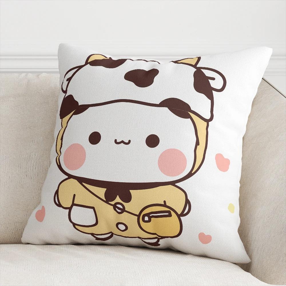 Office Living Room Home Pillowcase Kawaii Cartoon Bear Pattern Pillowcase Car Ornaments