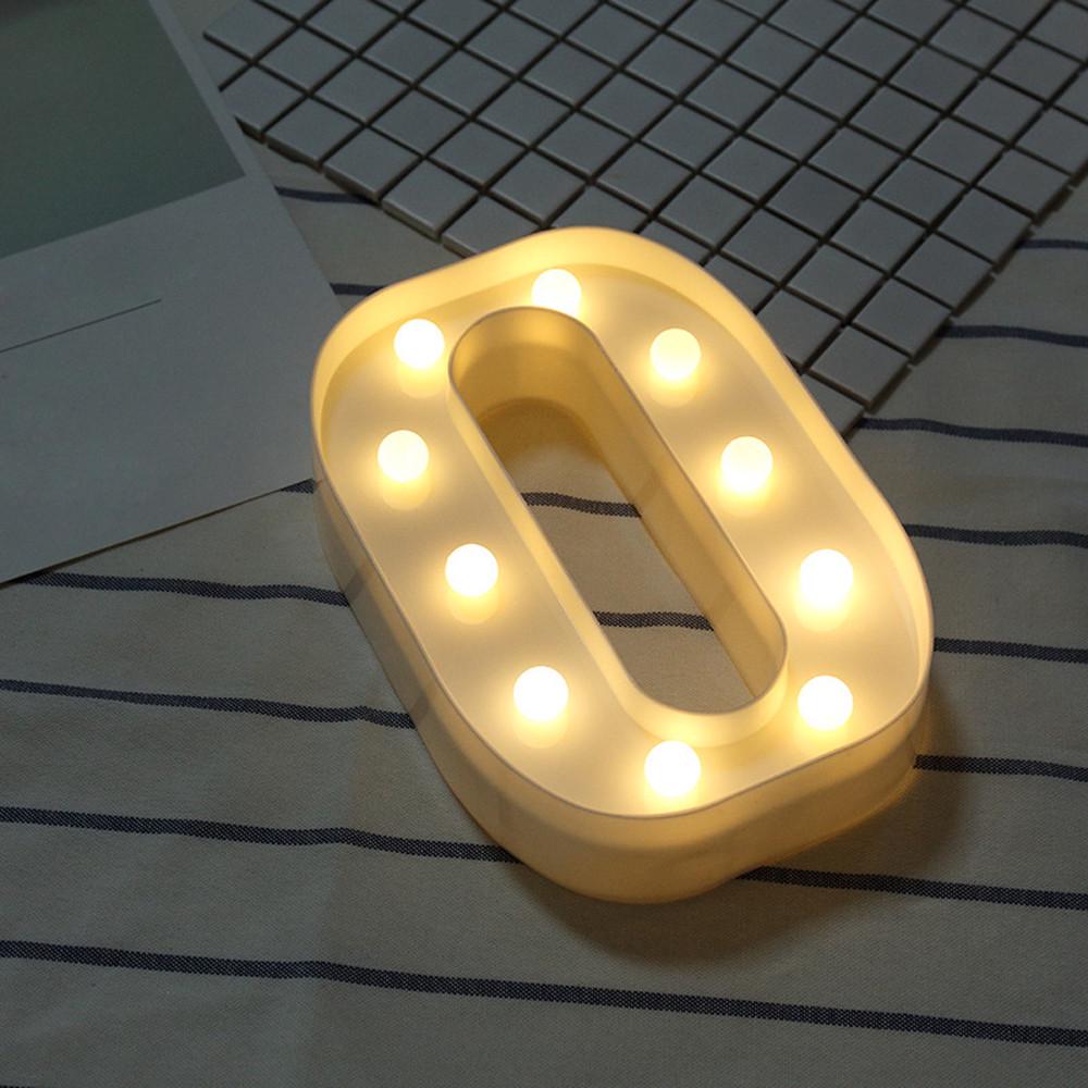 Alphabet LED Letter Lights Light Up Plastic Letters Standing Hanging N-