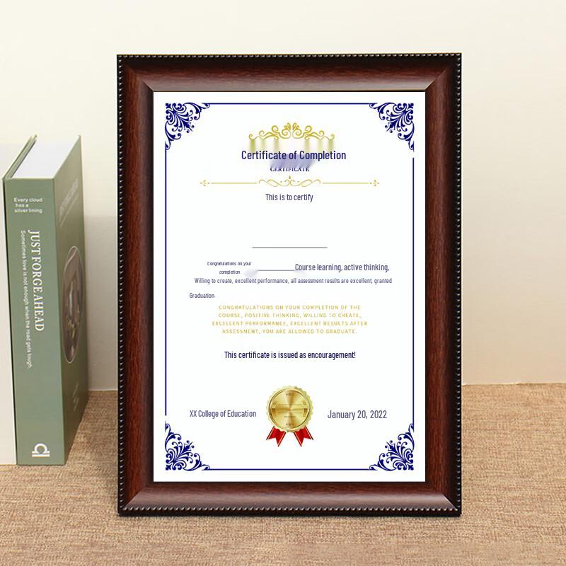 Yingyou Wall-Mounted Certificate and Award Frame 8K