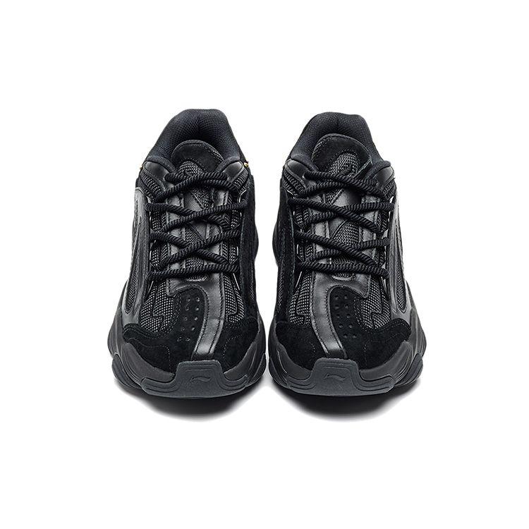 Li Ning 1990 Fashion Casual Dad Shoes Women Sneakers Black ALFR150-1