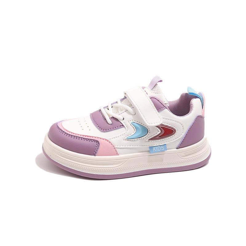 

2025 Boys Casual Spring/Autumn Cotton Sneakers - Low-Top Sports Board Shoes Size 26 / 16.5cm фіолетовий