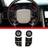 9-Piece Steering Wheel Button Stickers for Land Rover Discovery 5 & Range Rover Sport (Non-Heated)