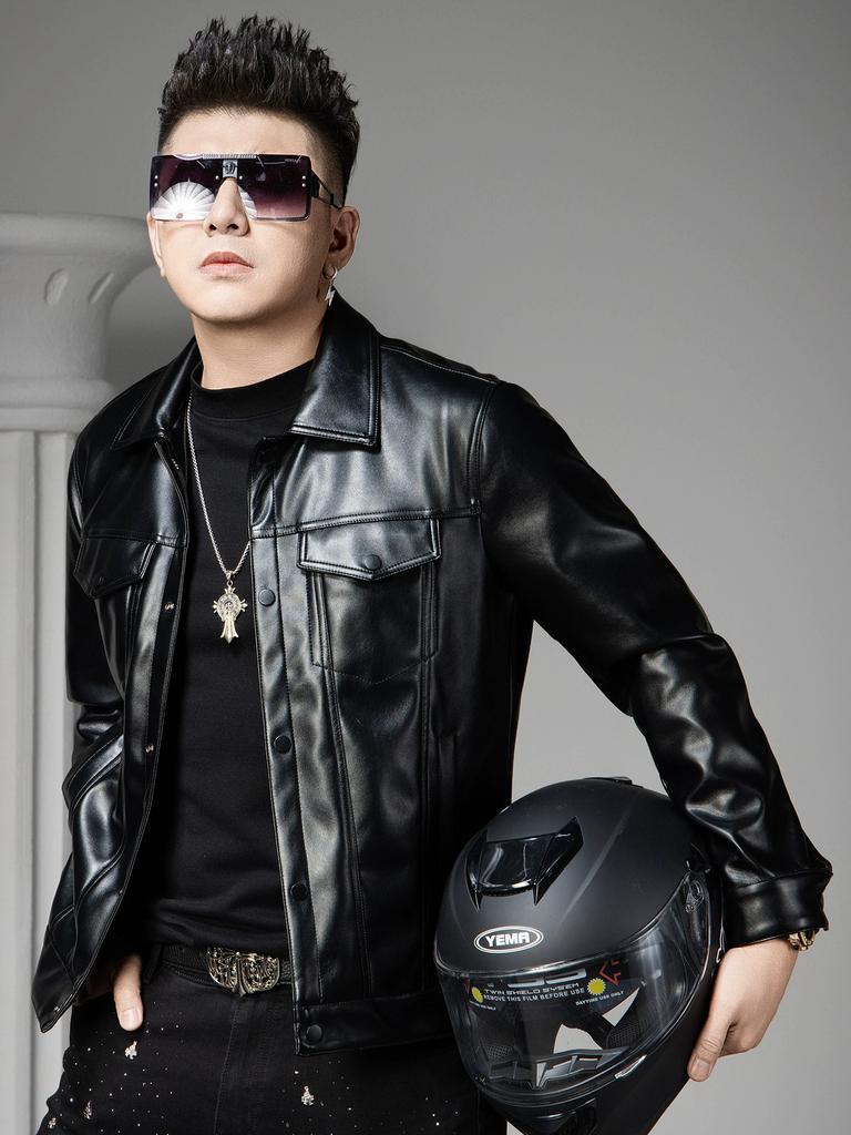 European Trendy Brand Lapel Jacket Men's Leather Jacket 2025 Autumn New Fashion Versatile Stylish Casual Leather Coat