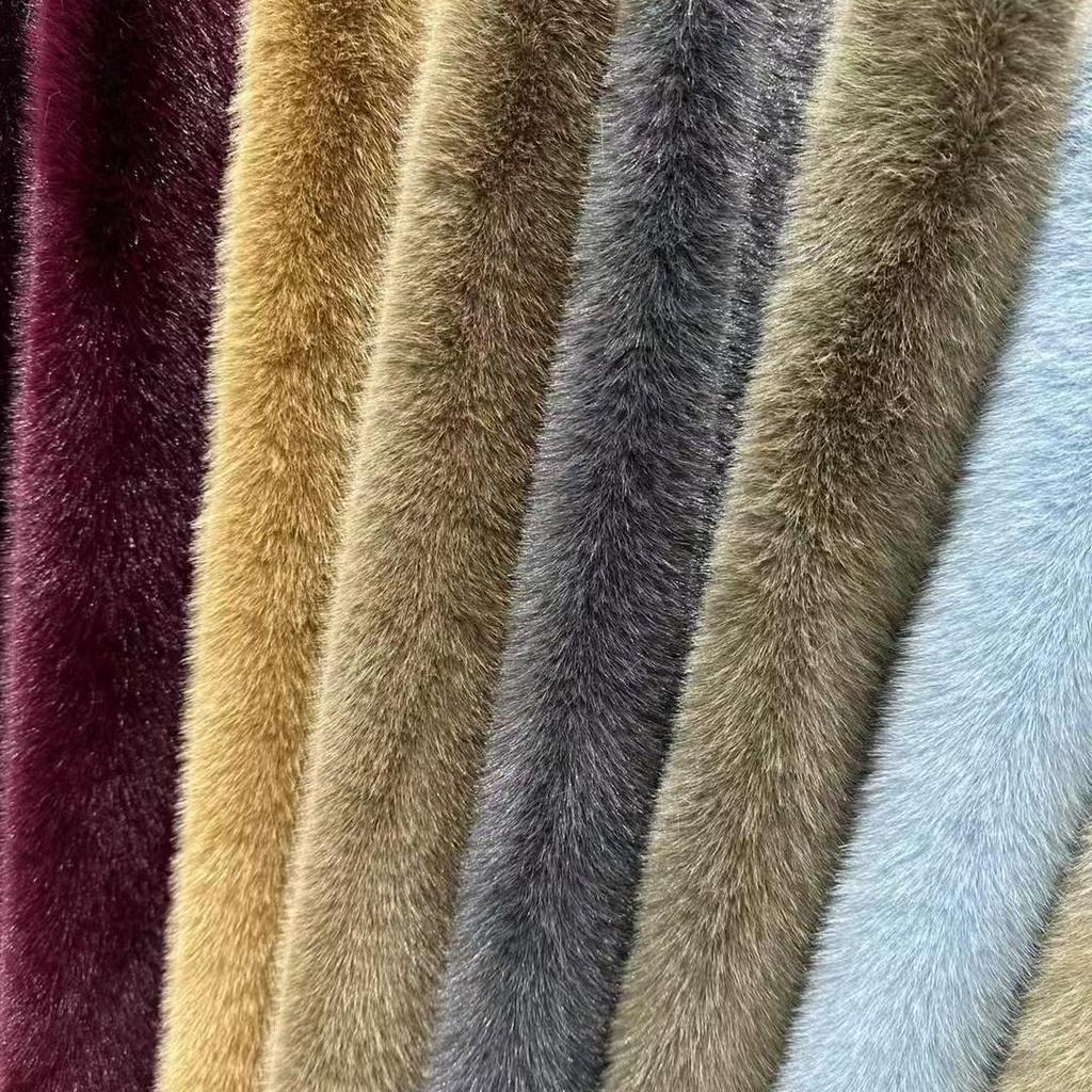 Ferret Velvet High-Density Faux Mink Fur Fabric for Autumn/Winter Coats and Textiles
