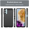 For Samsung Galaxy M15 5G/F15 5G Brushed Case Carbon Fiber Texture TPU Phone Cover