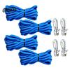 Camping Tarp Rope Tensioner 4/8/12Pcs with Cord, Heavy Duty Tie Down Roller, Cord Fastener Metal Tightening Tool for Camping, Tarps, Guy Lines,