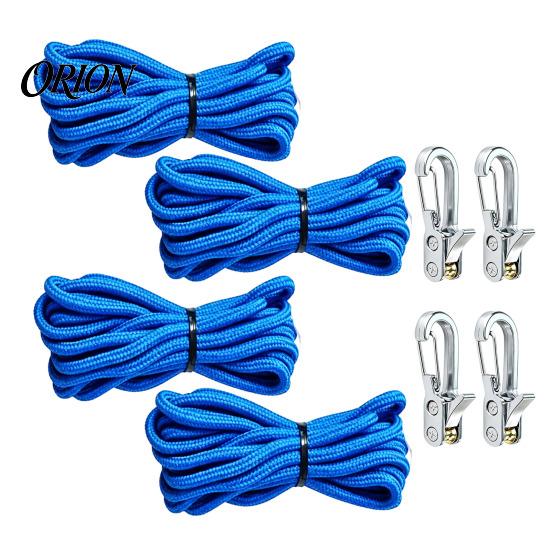 Camping Tarp Rope Tensioner 4/8/12Pcs with Cord, Heavy Duty Tie Down Roller, Cord Fastener Metal Tightening Tool for Camping, Tarps, Guy Lines,