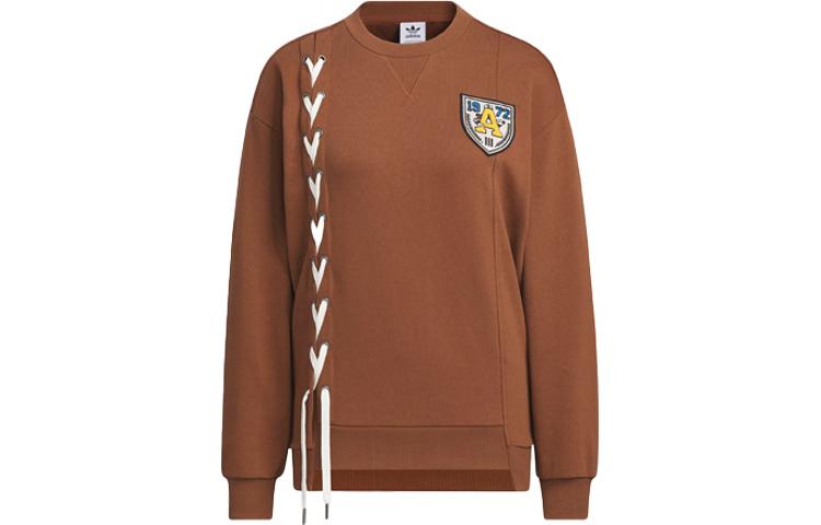 

Adidas Originals MC CLASSIC CREW Sportswear Hoodie Sweatshirt Women s Brown IN1092 M