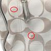 COACH harry metallic reps Tote Bag leather beige x metallic Women 22447 Used
